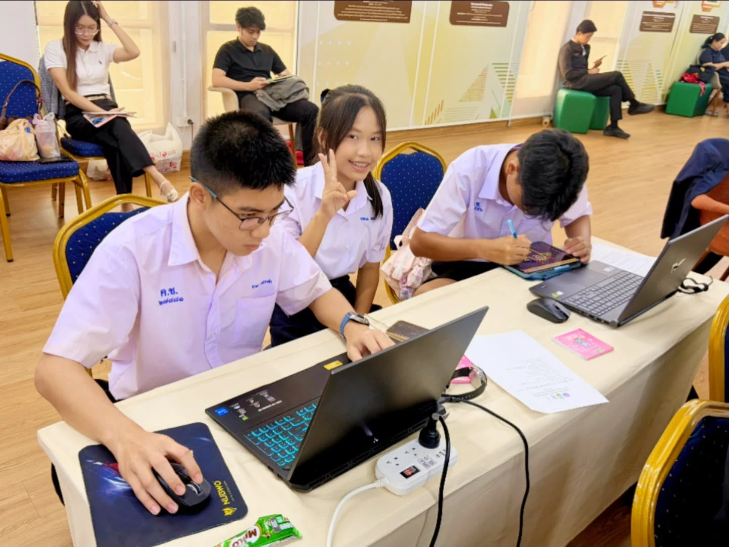 การแข่งขันออกแบบแผนการบินโดรนแปรอักษร รอบชิงชนะเลิศ ณ สำนักงานการวิจัยแห่งชาติ (วช.) วันที่ 21-22 กรกฎาคม 2569